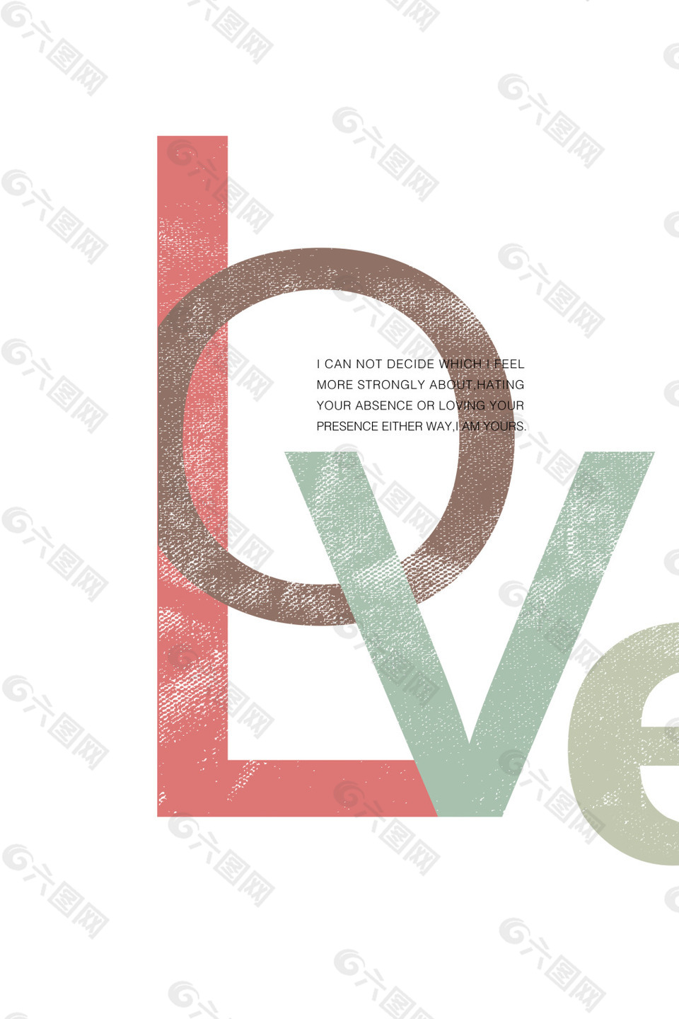 创意字母海报love