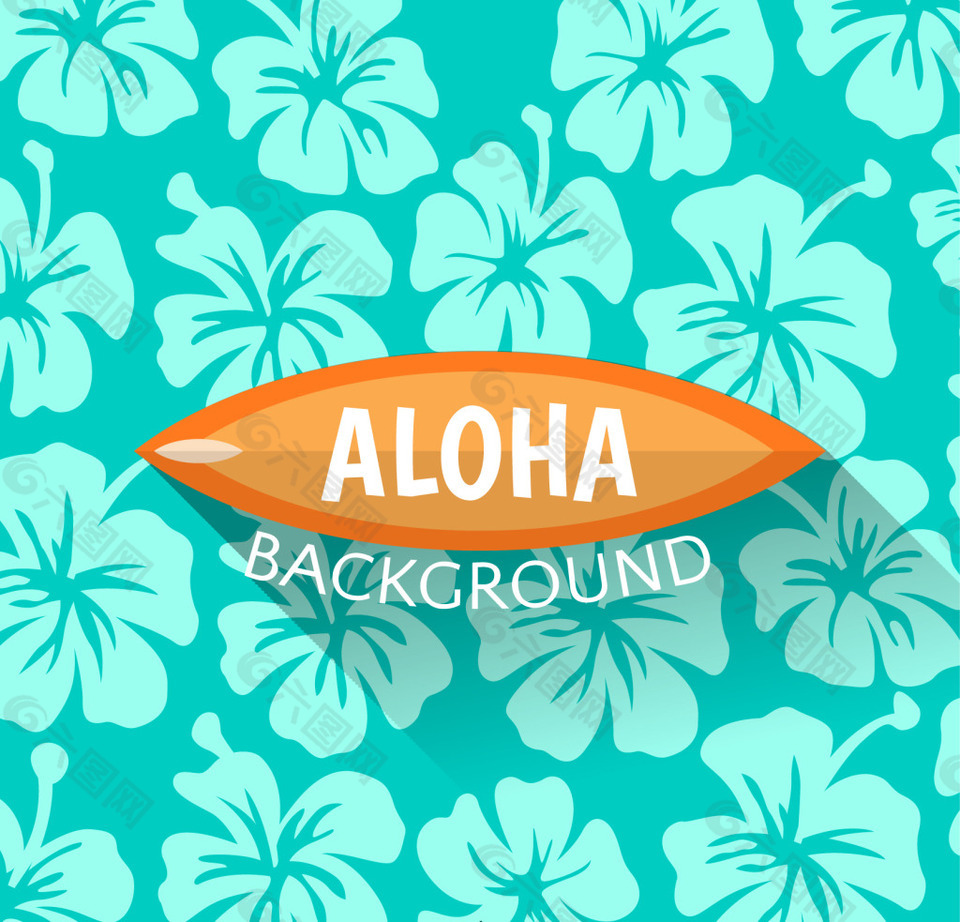 夏威夷花卉背景