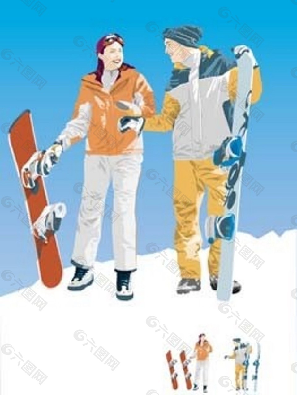滑雪运动爱好者
