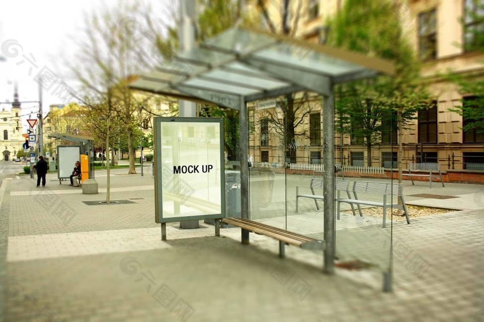 广告牌 样机素材 智能贴图 模版 提案