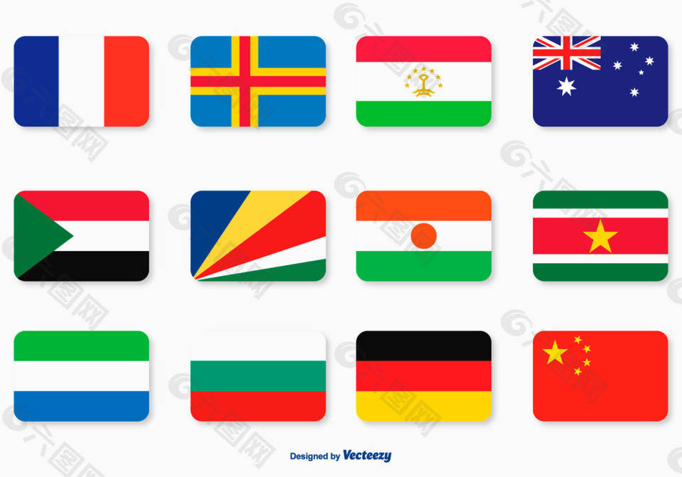 世界各国国旗失量图