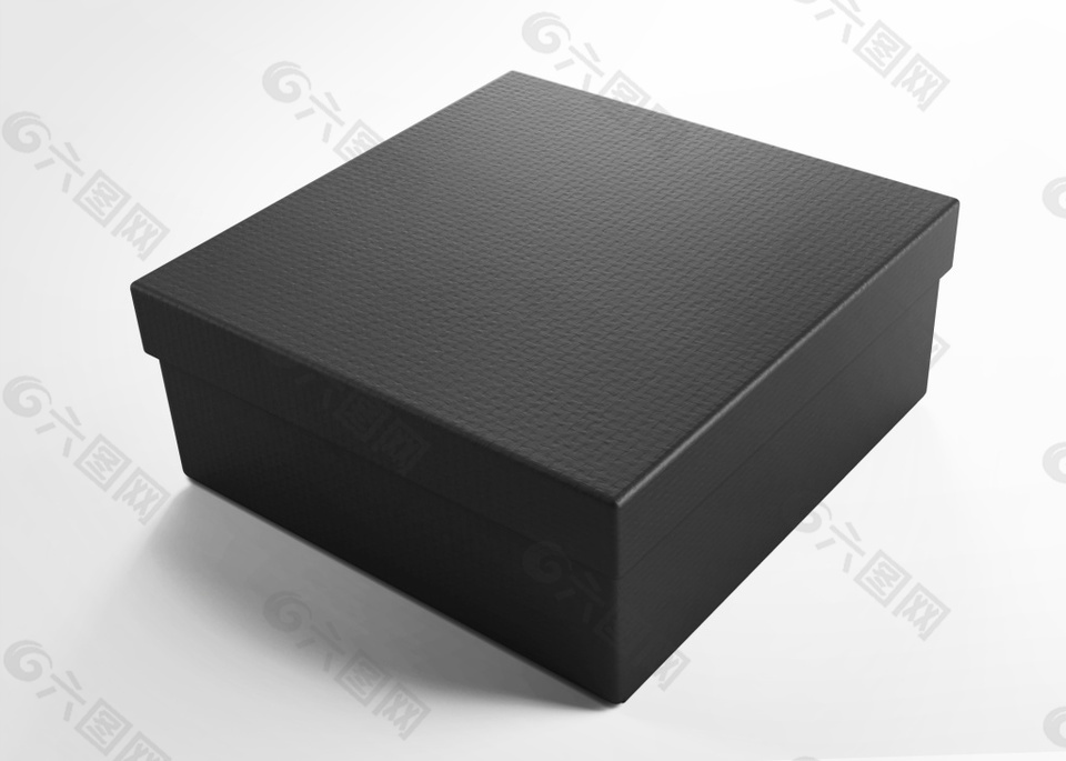 鞋盒盒子包装盒设计智能样机贴图模板
