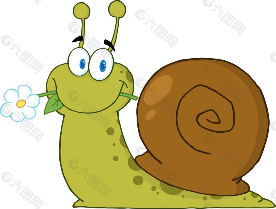 卡通的蜗牛