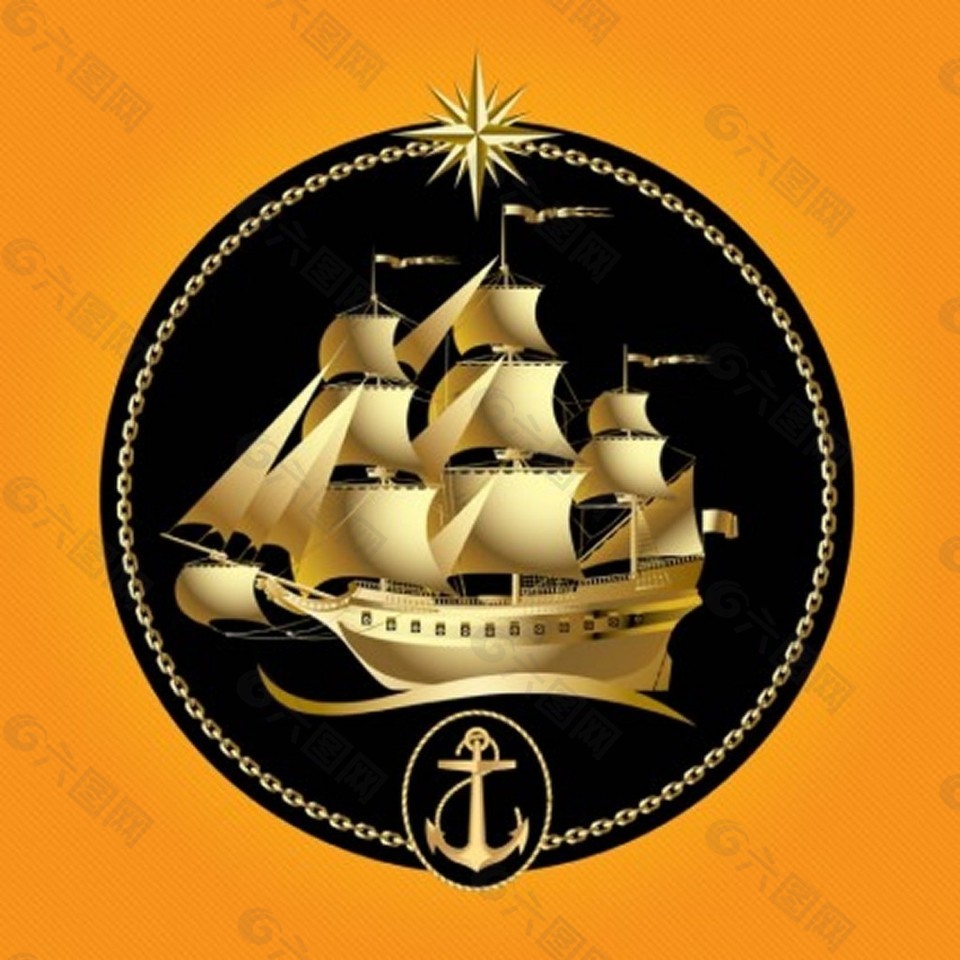 金帆船标志