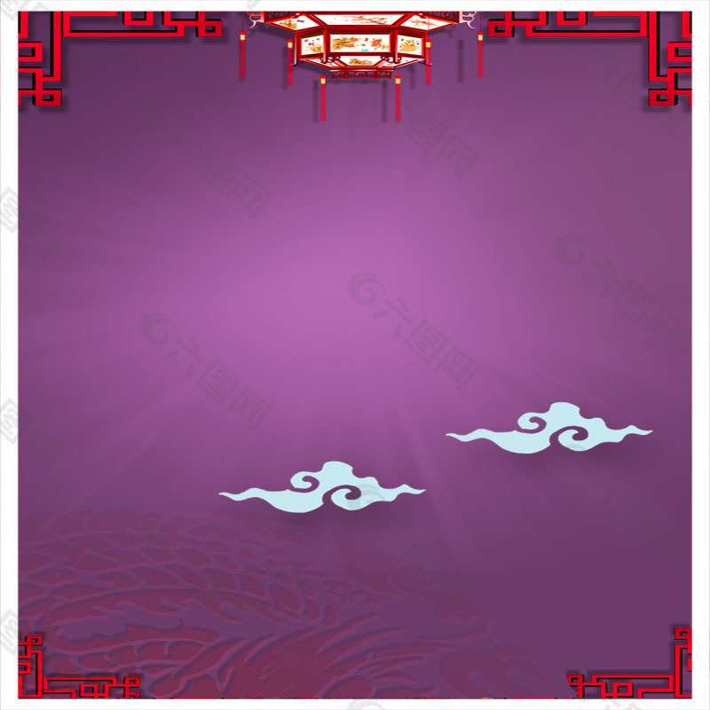 紫色中国风主图
