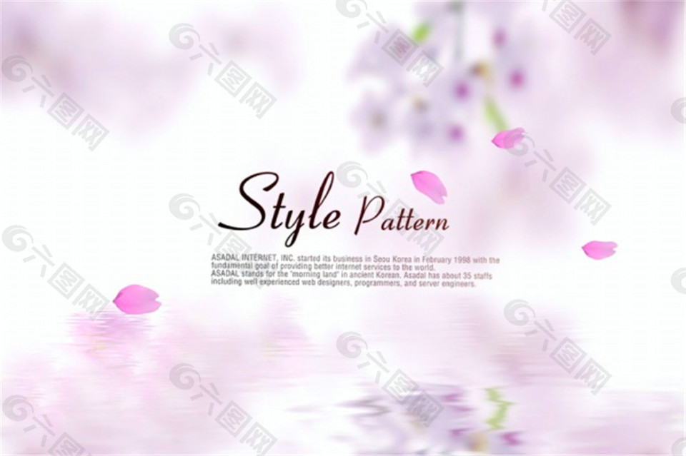 樱花花瓣背景素材