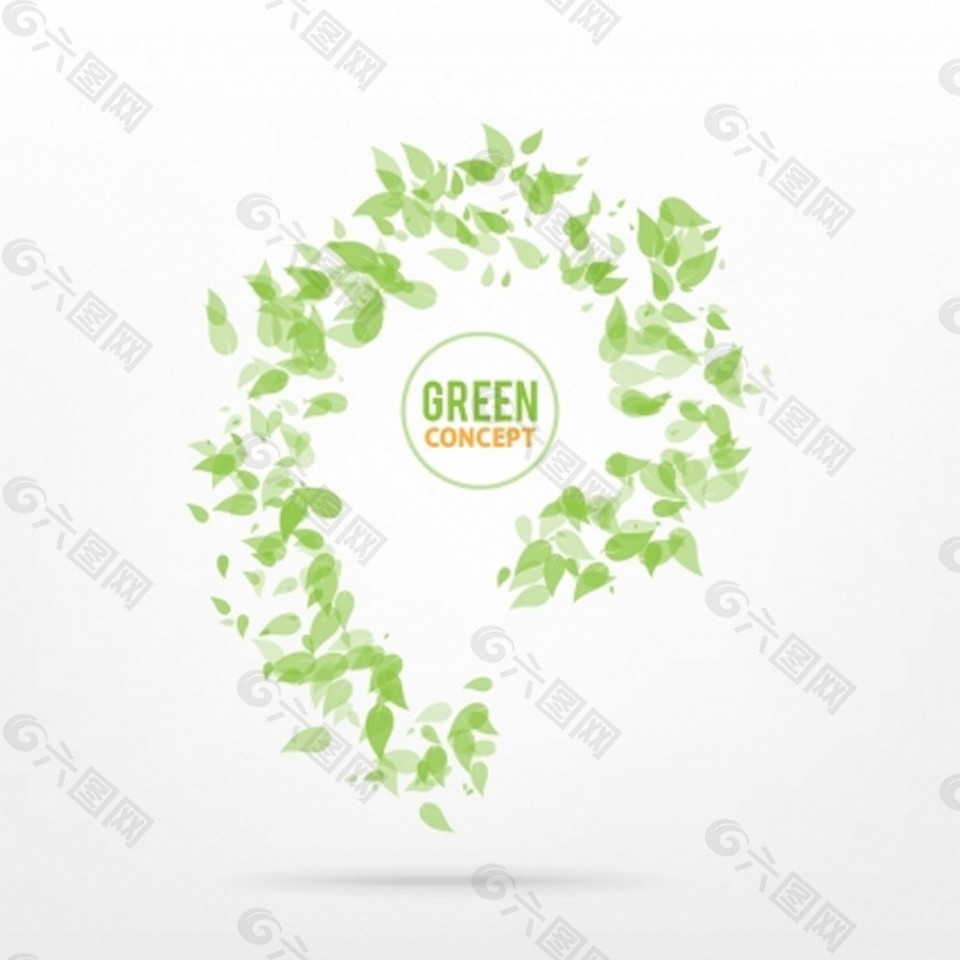 绿色概念背景自由向量