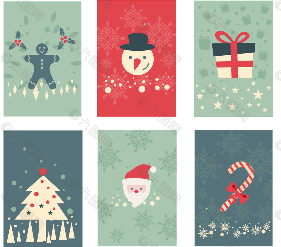 圣诞节美甲款式设计元素素材免费下载(图片编号:8045717)-六图网