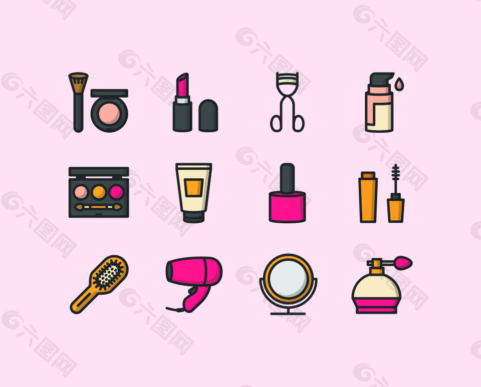 化妆品卡通素材