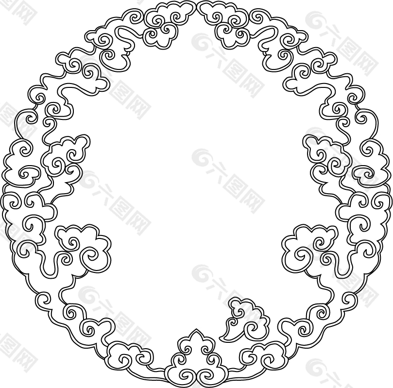 矢量 云纹 传统图案