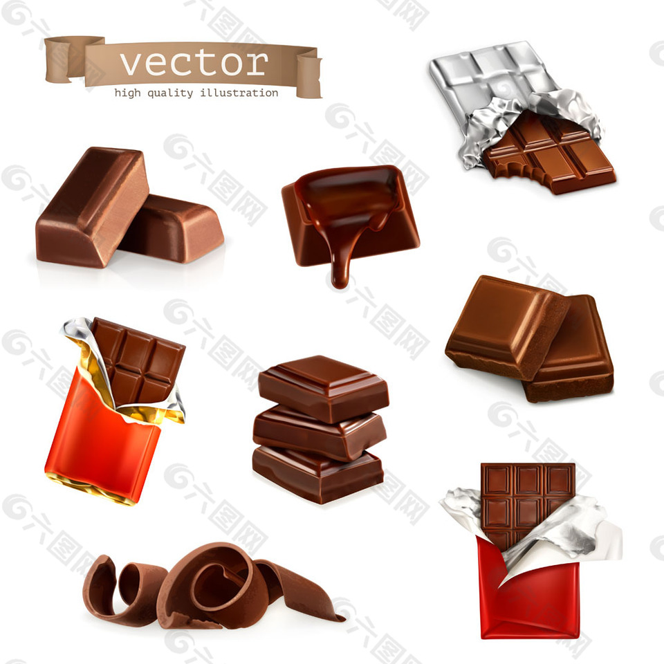 香浓巧克力广告宣传单图片