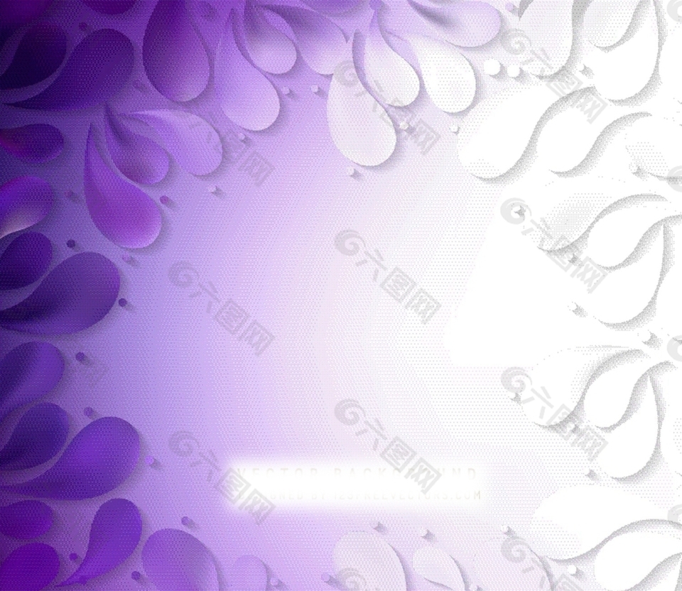 紫色花边抽象背景