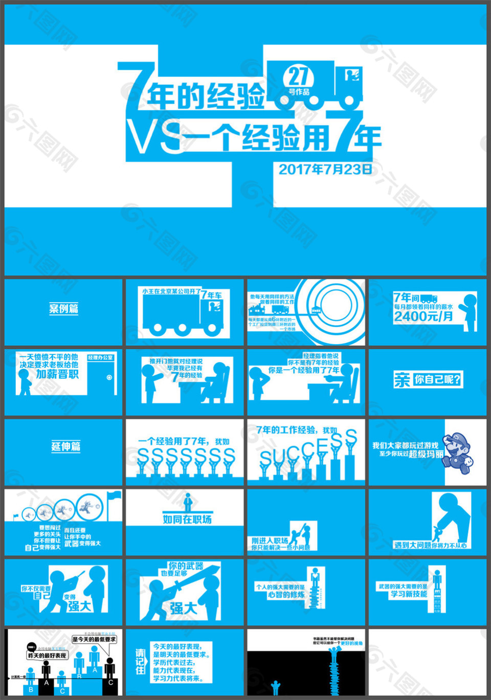 7年的经验VS一个经验用7年ppt作品