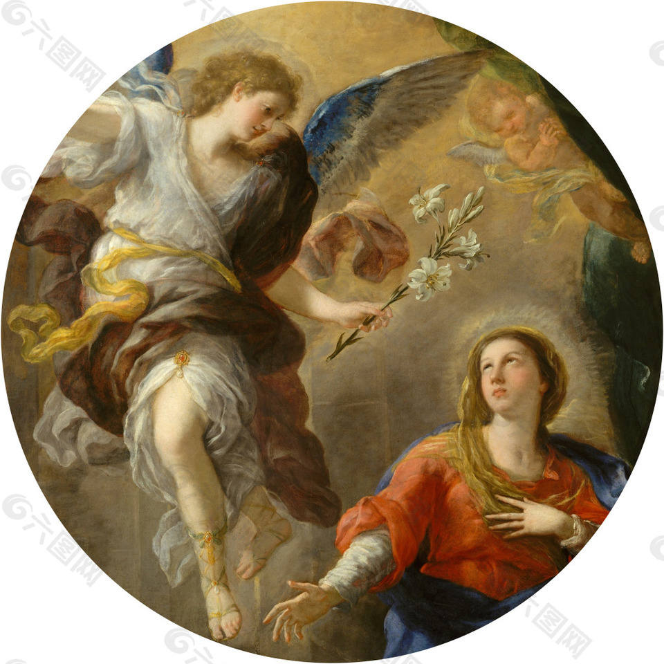 超高清宗教圣母油画