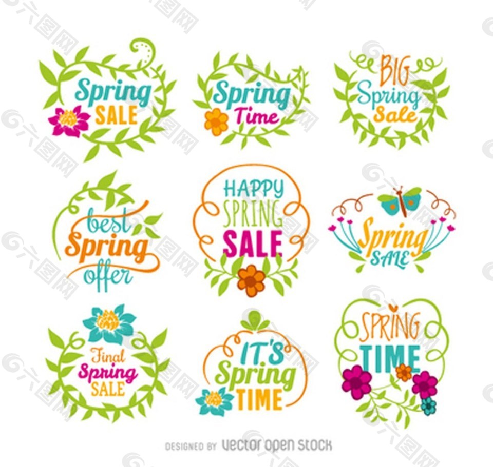 春季销售向量集