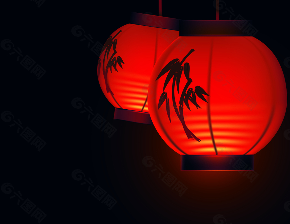 中国红传统灯笼