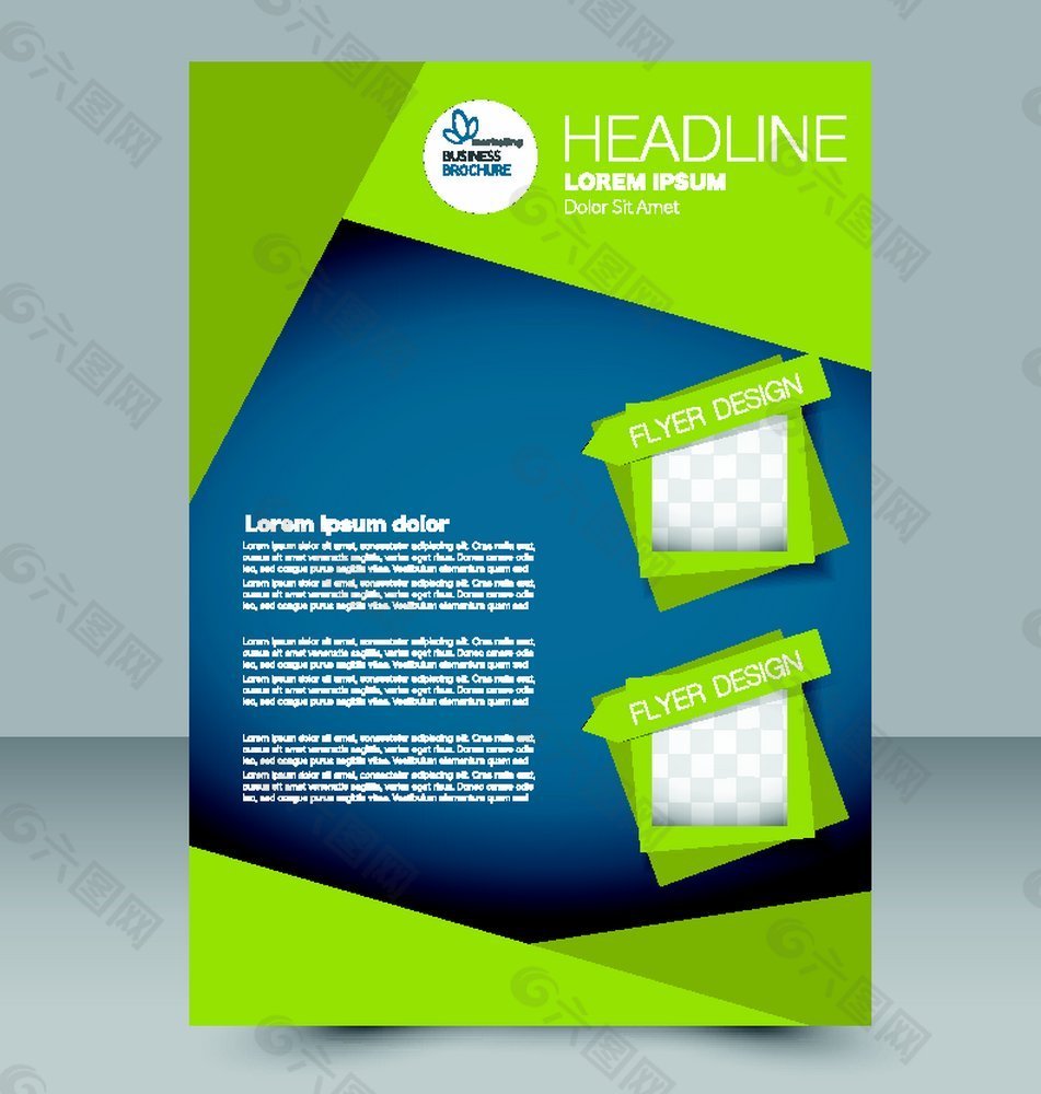 绿色方框宣传单设计图片图片平面广告素材免费下载(图片编号:8129290)
