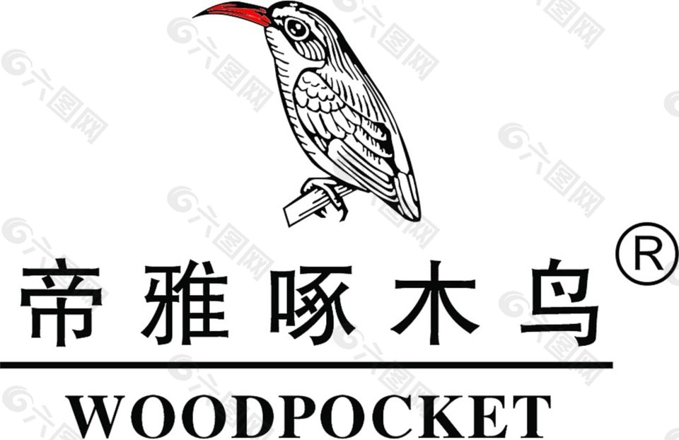 帝雅啄木鸟logo