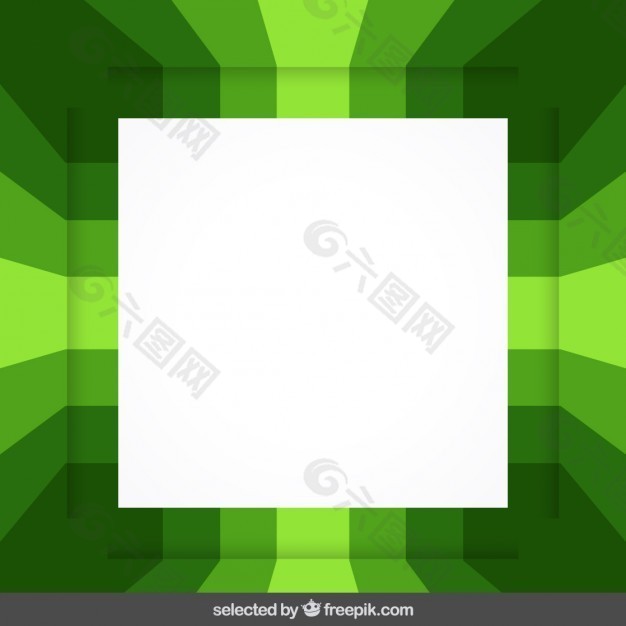 绿色条纹的框架