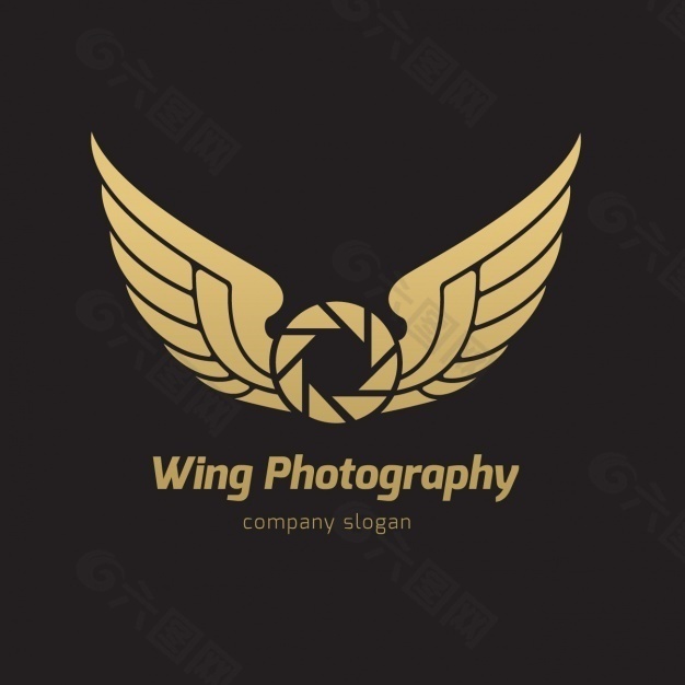 翅膀logo模板