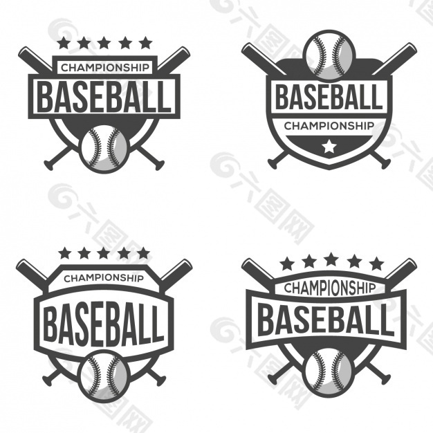 四logotipos对Béisbol