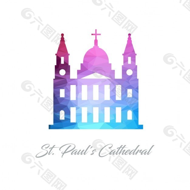 圣保罗大教堂，多边形造型