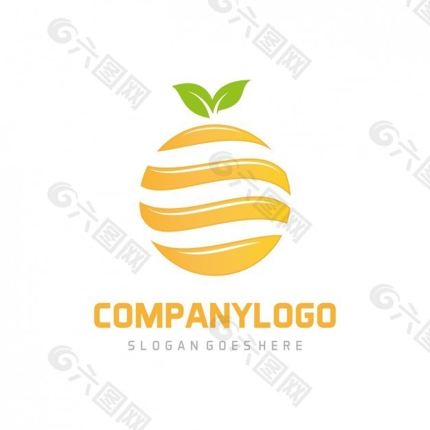 橙色的logo模板