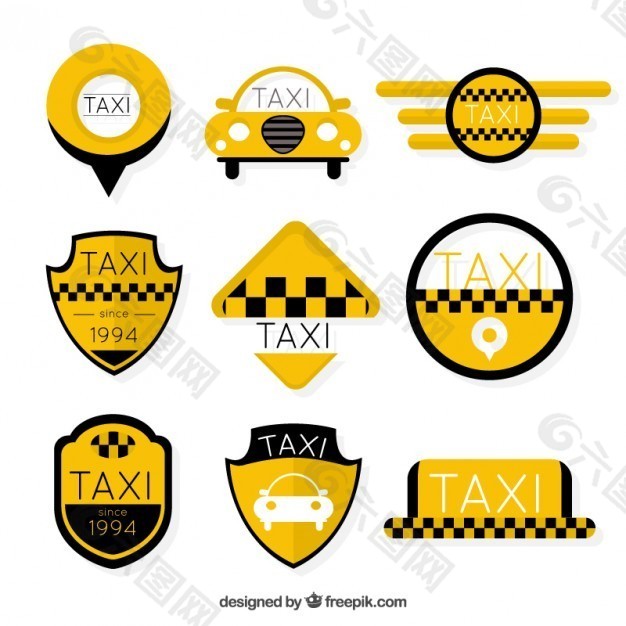 黄色出租车贴纸套