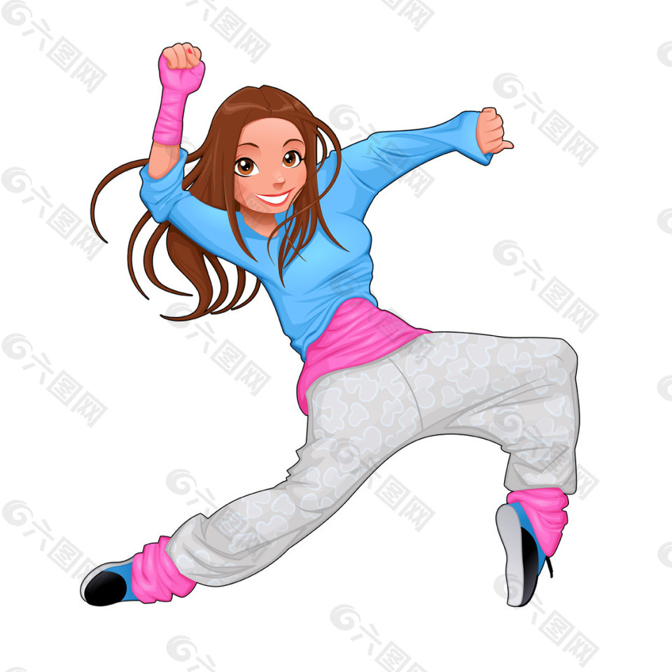 矢量霹雳舞的女孩平面广告素材免费下载(图片编号:8152292)