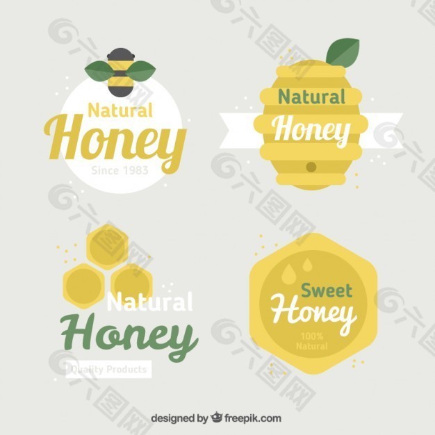 蜂蜜的徽标