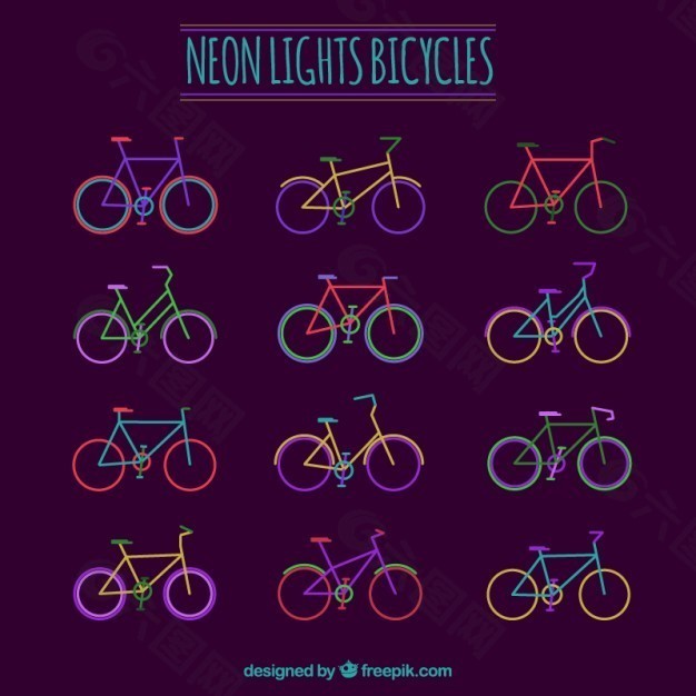 霓虹灯自行车收藏