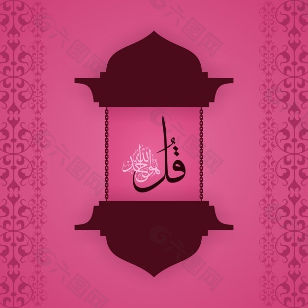 摘要粉红色ramadáN背景