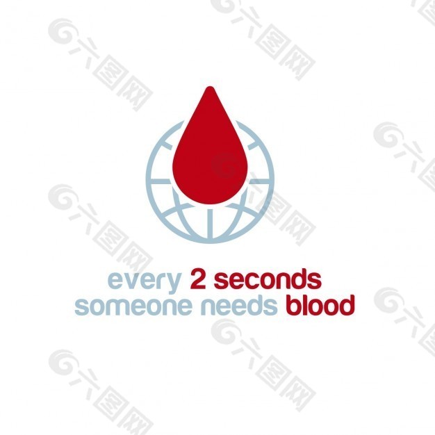 每2秒有人需要血的意识海报