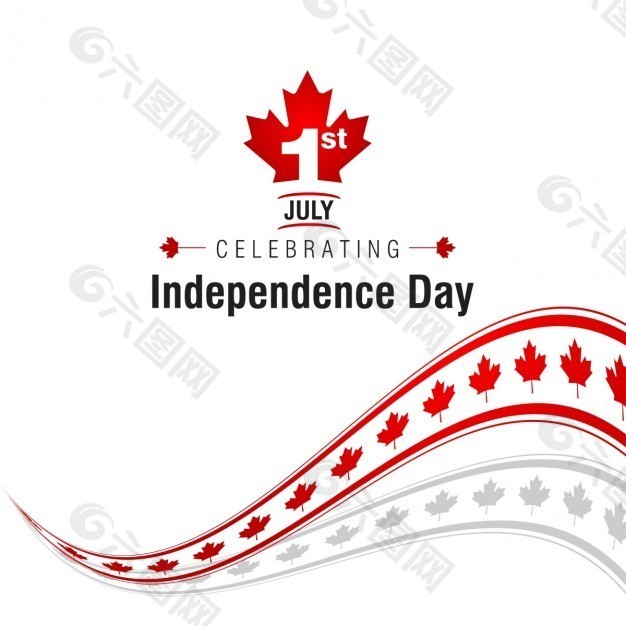 加拿大独立日背景