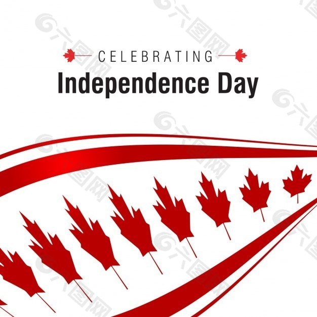 庆祝加拿大独立日背景