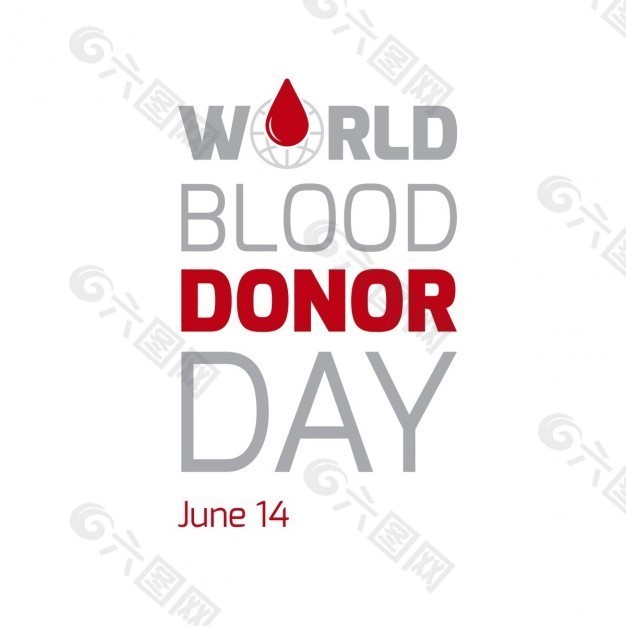 世界献血日印刷背景