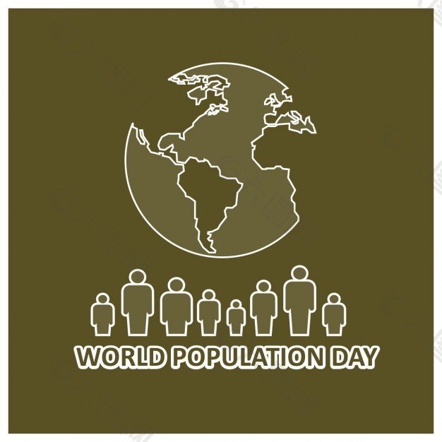 世界人口日背景