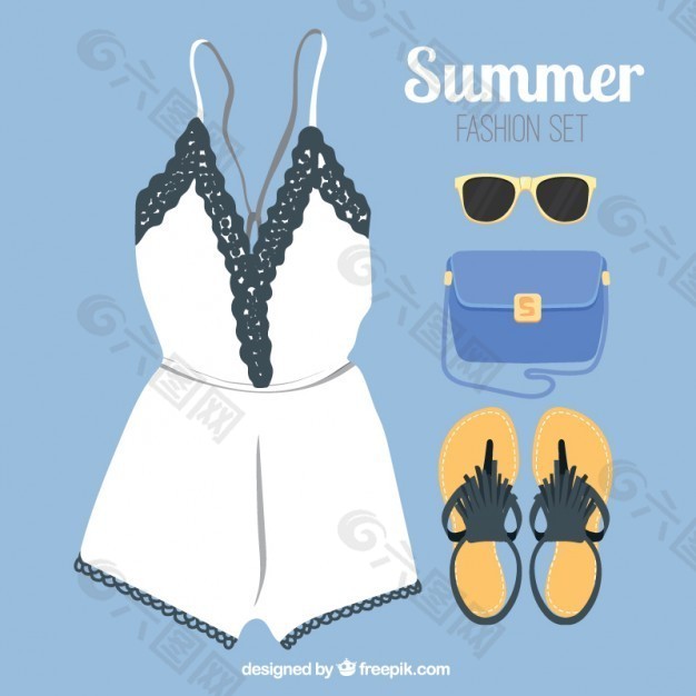 时尚夏季服装与配件