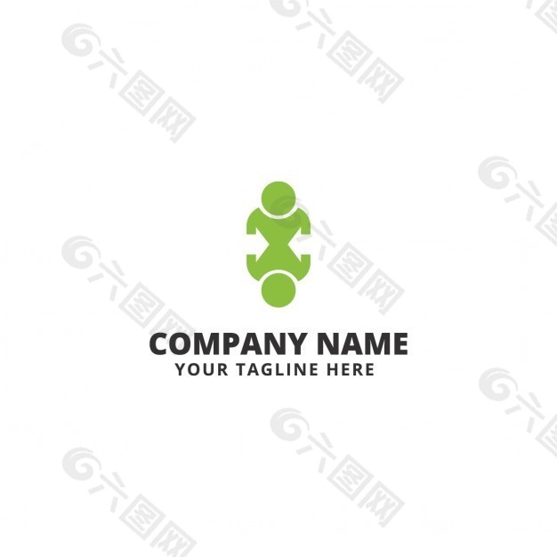 企业标志，绿色