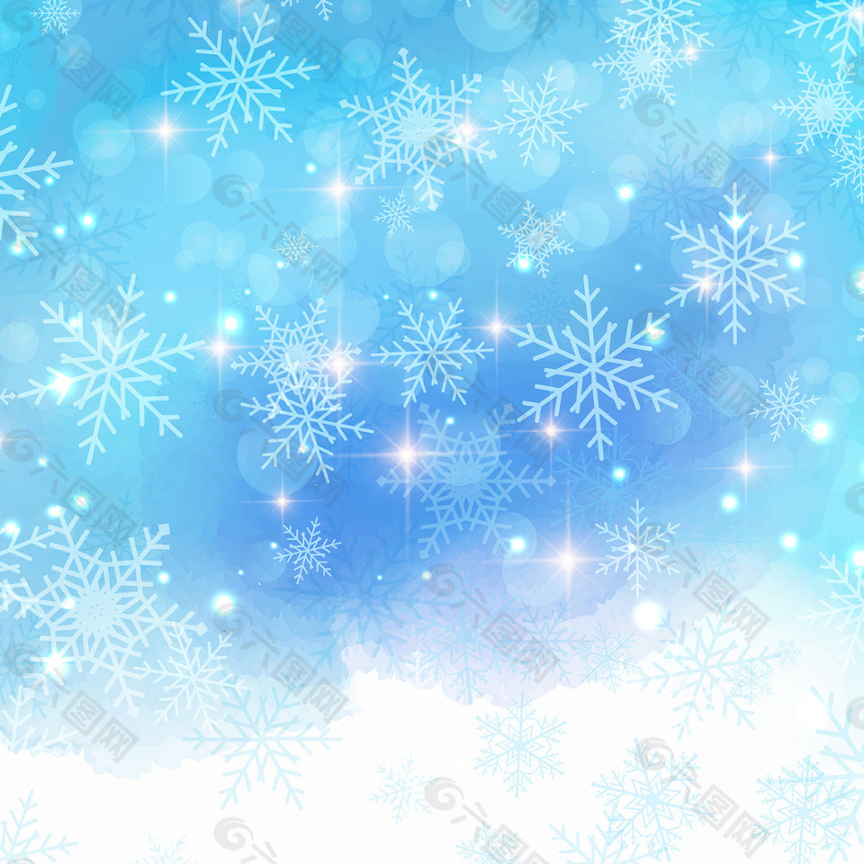 雪花圣诞节蓝色背景背景素材免费下载 图片编号 六图网