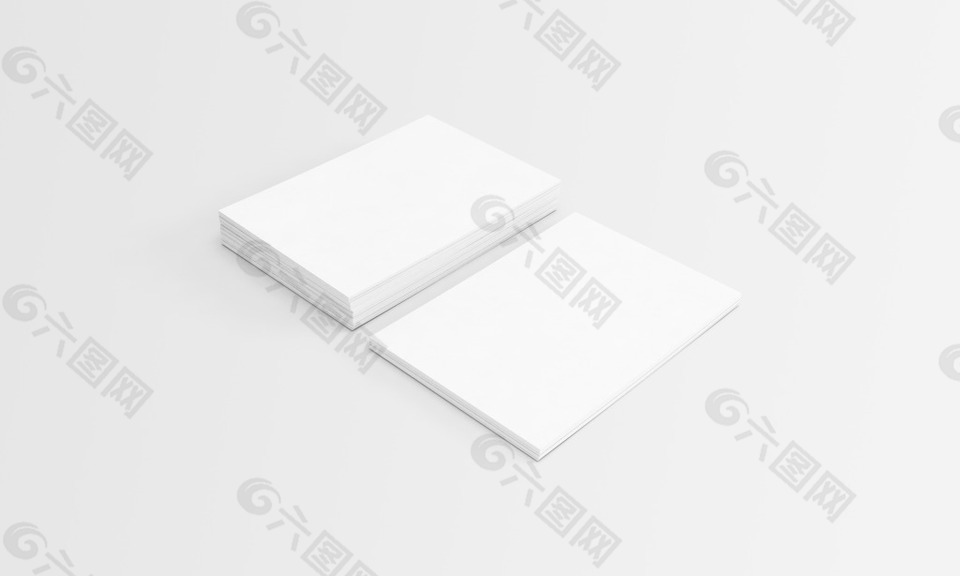 白色卡片logo展示样机