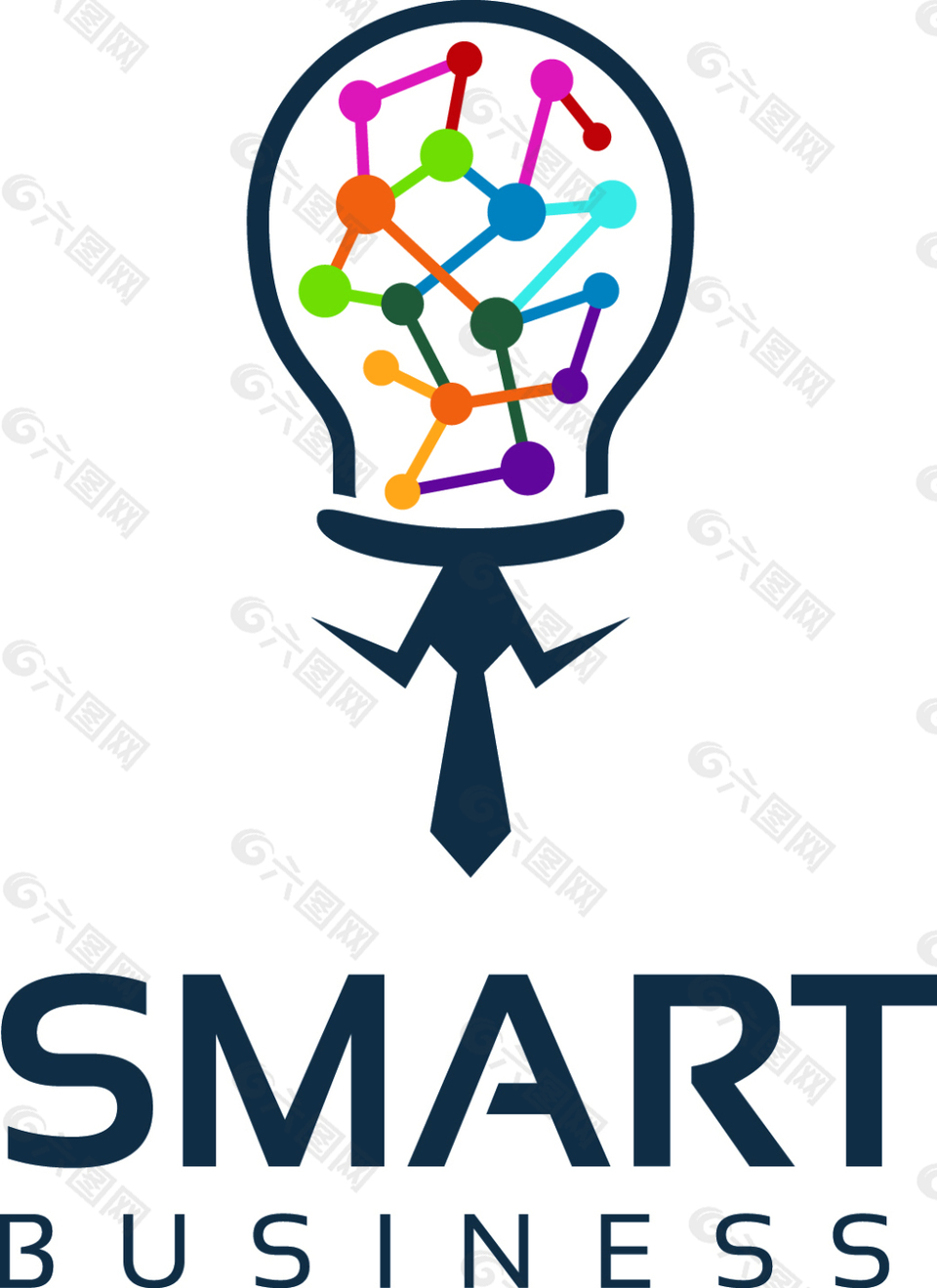 创意灯泡logo标志