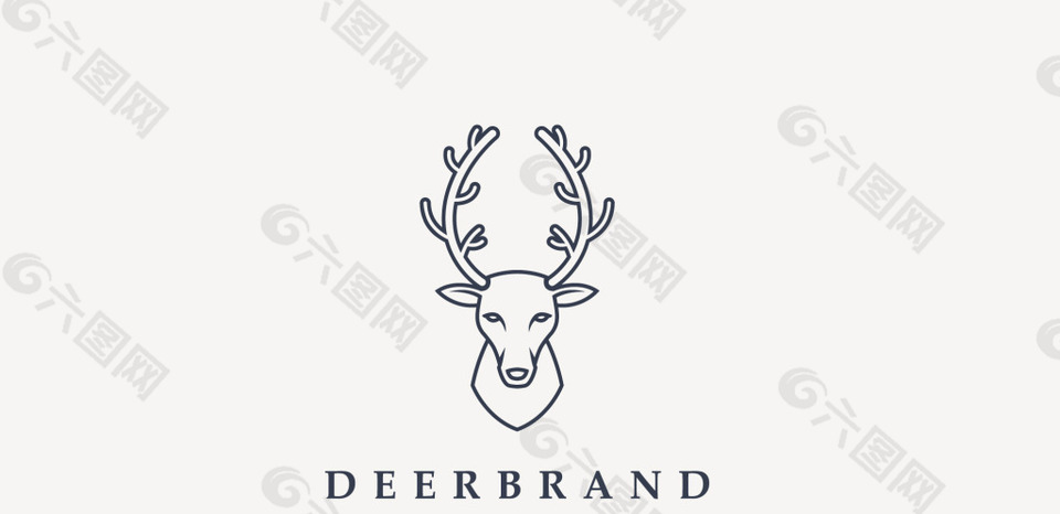 野生鹿简单logo