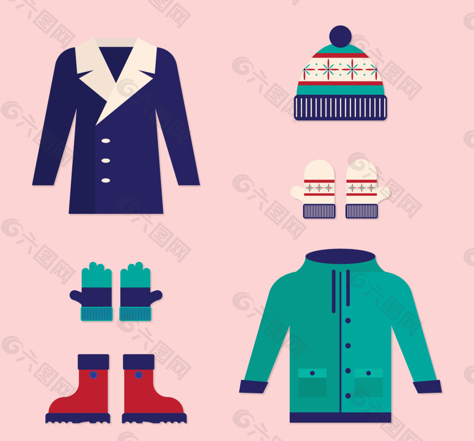 冬季服装平面设计