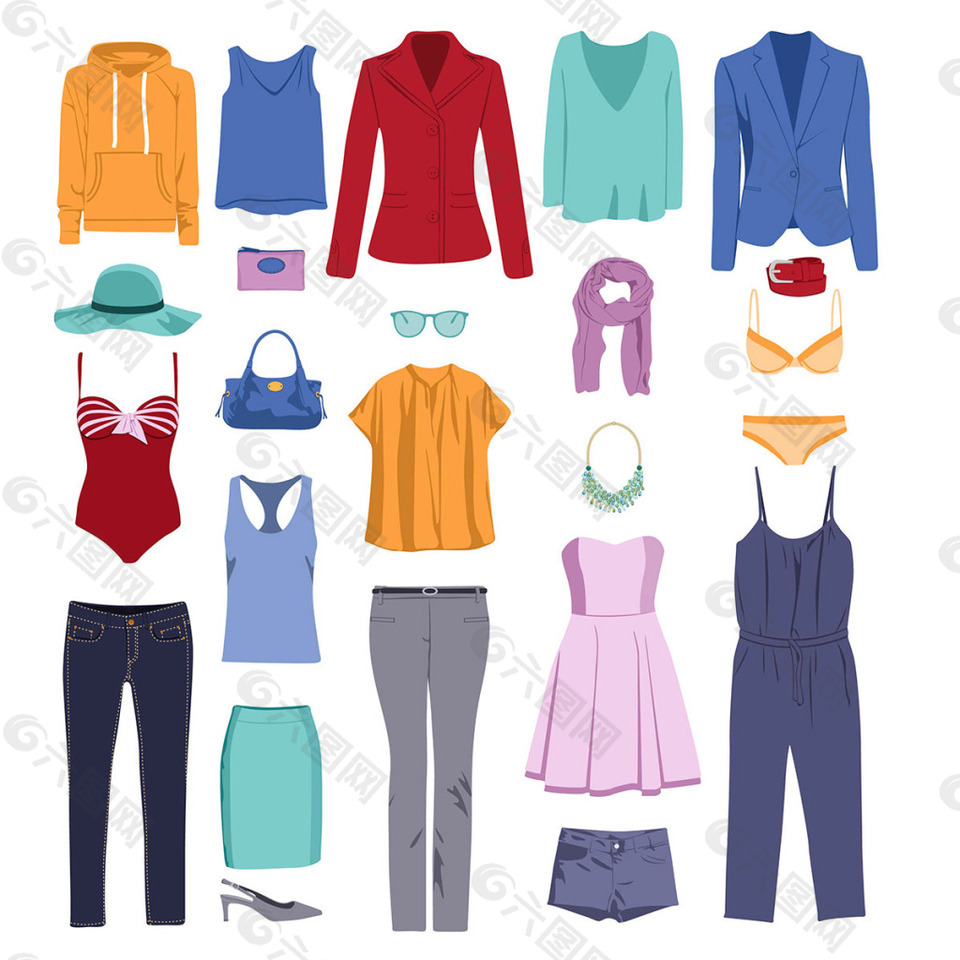 矢量时尚女装