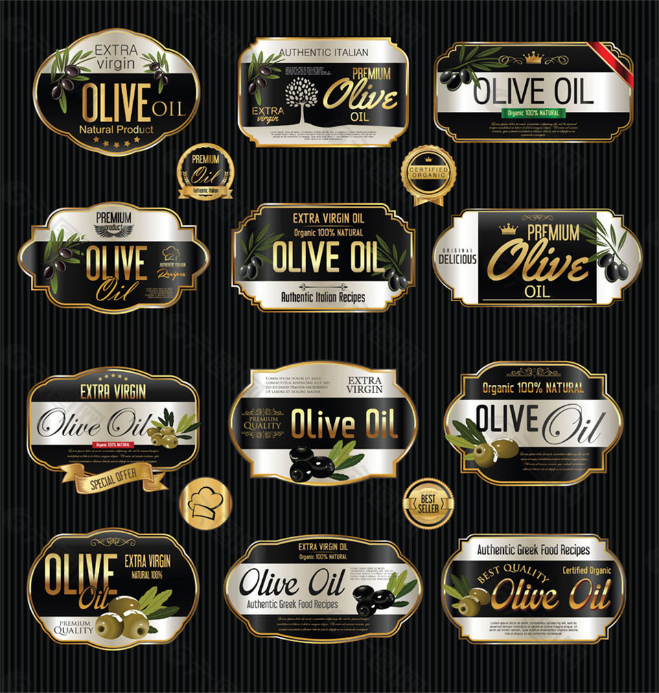 橄榄油质量标签图片