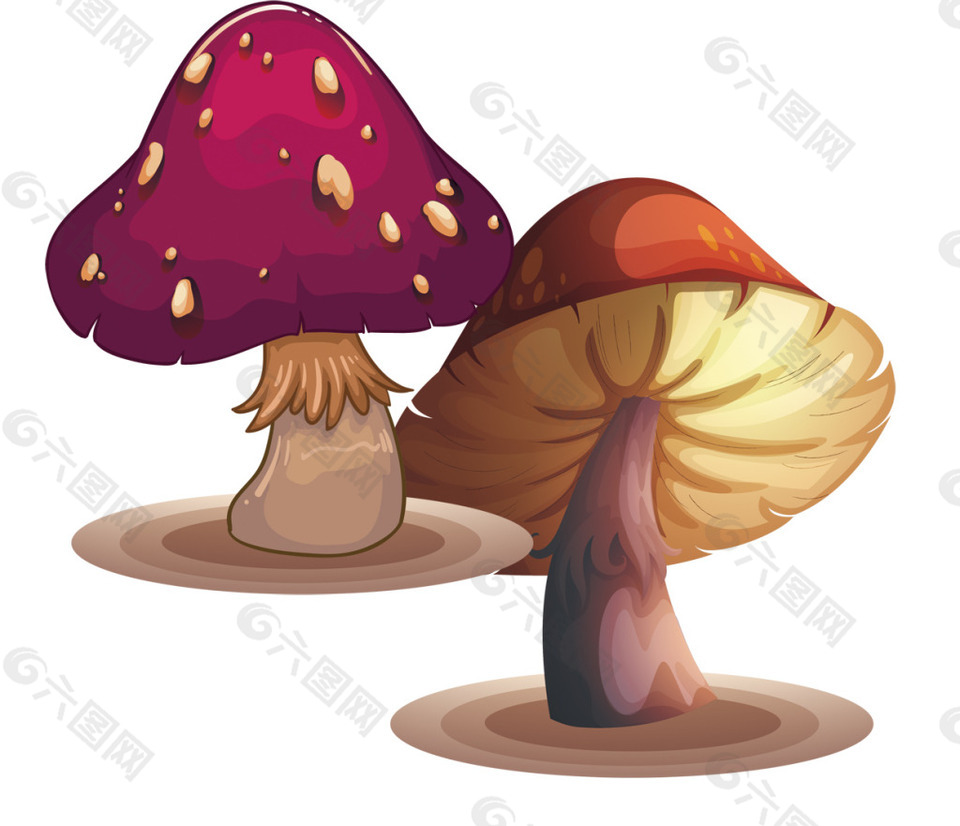 可爱唯美卡通蘑菇设计素材平面广告素材免费下载(图片编号:8175599)
