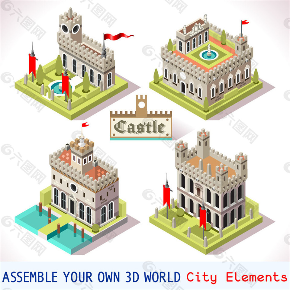 灰色城堡设计图片