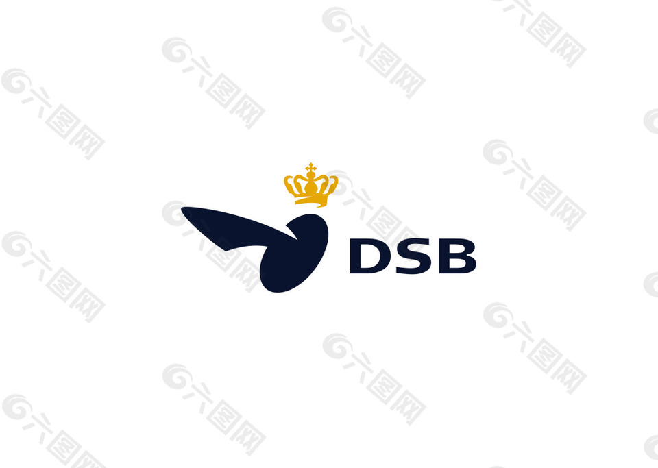 丹麦国家铁路 多彩矢量 铁路 logo