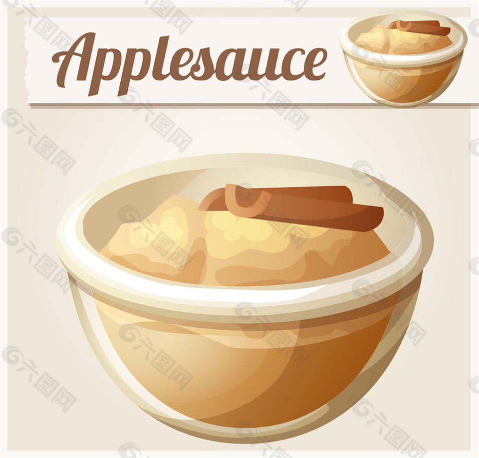 碗里的苹果派图片